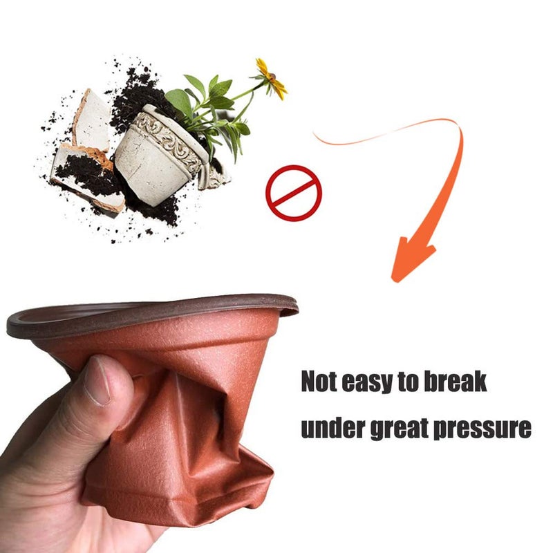 Baaxxango 100 Pcs 3.5 Inch Plastic Seedlings Plants,Nursery Pots,Seed Starting Pot for Succulents, Seedlings, Cuttings, Transplanting - Image 4